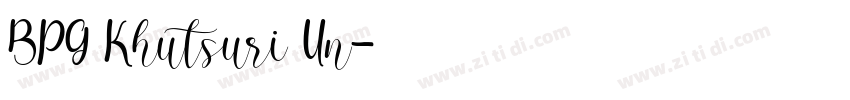 BPG Khutsuri Un字体转换